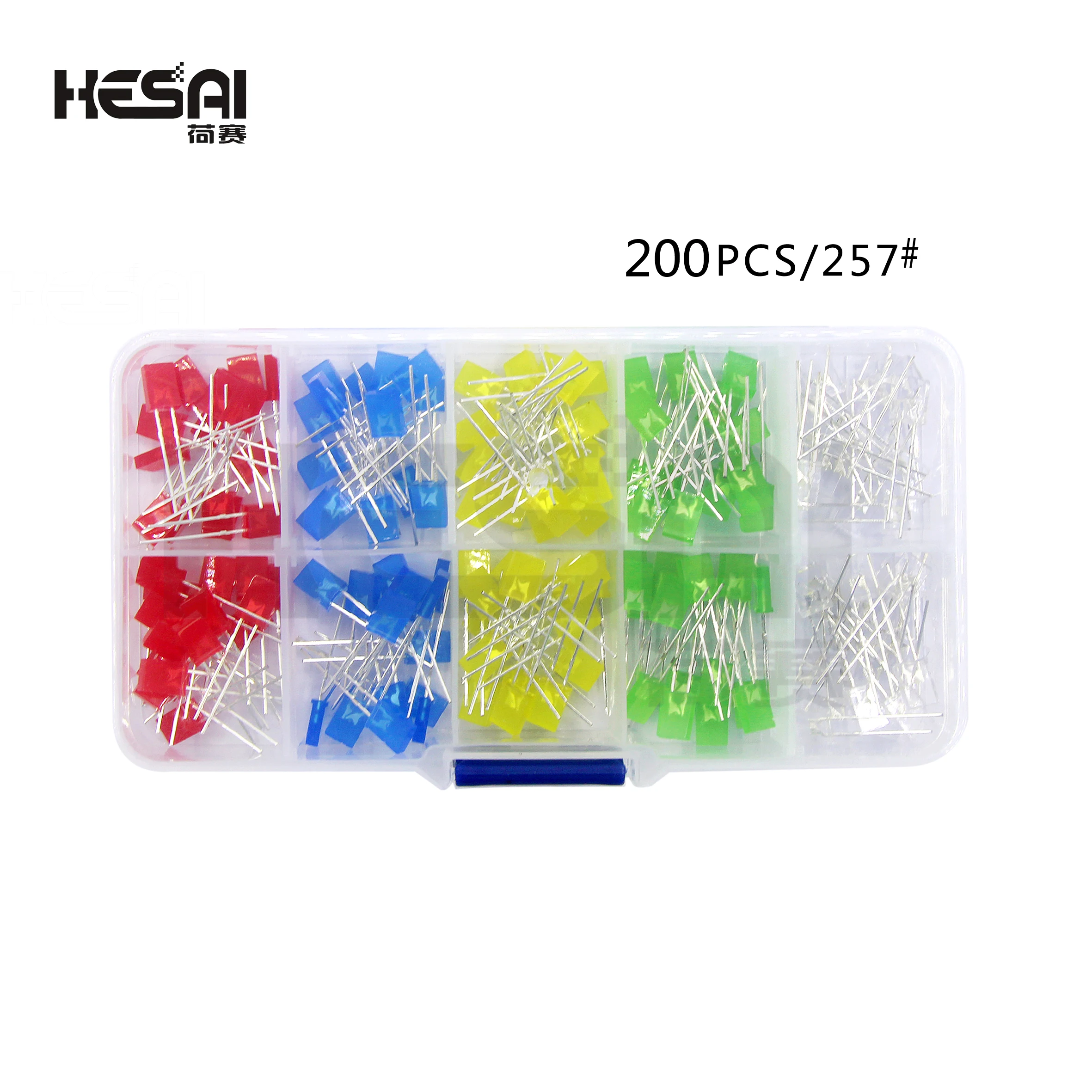 2x3x4 2x5x7 Square 5-Color Short-LEG Light-Emitting Diode LED In-Line Lamp Beads Boxed/bagged Electron DIY for Arduino Diy Kit