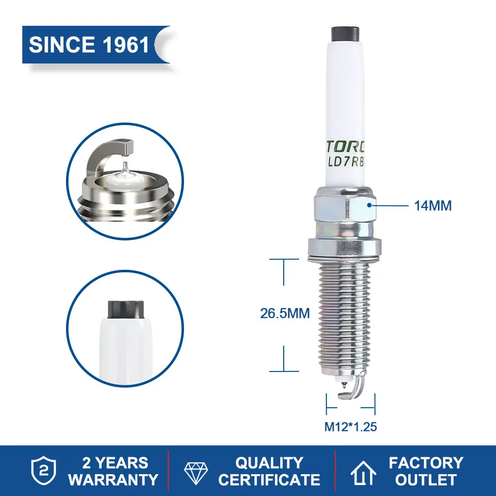 2-8PCS Iridium Platinum Candle TORCH LD7RBIP/OE228 10587807 Compatible with MG MG5 1.5L 15FCD 2022-2025 ROEWE D7 1.5L 15FHC 2023