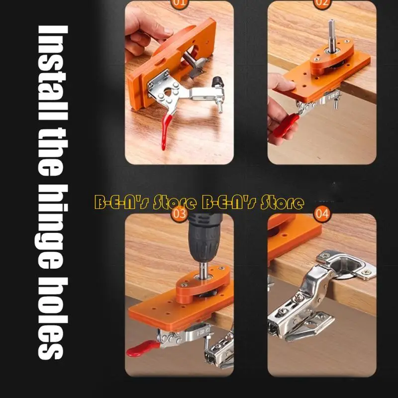 

Y1AD Easy To Use Hole Drilling Guide Locator Simple to Use for Woodworking Projects