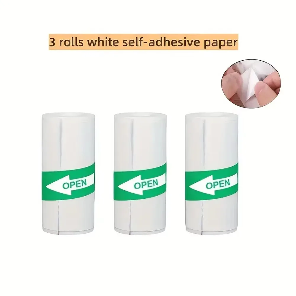 57*25mm Mini Printer Thermal Paper Printable Stickers for Pocket Thermal Printers Label Paper Sticker Photo Papers