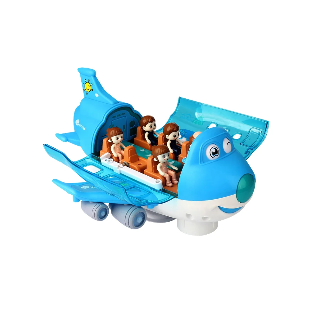 Airplane Toy Foam Glider outside Toys for Toddlers Musical Electronic Educational Kids Baby Electric Aircraft Child