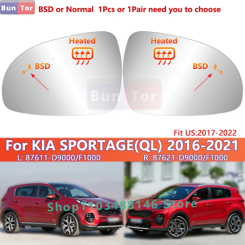 Mit BSD für KIA SPORTAGE 2016 2017 2018 2019 2020 2021 2022 Links & Rechts Rückspiegel/Auto Externe Flügel spiegel Ersatz Teile – Detail 2