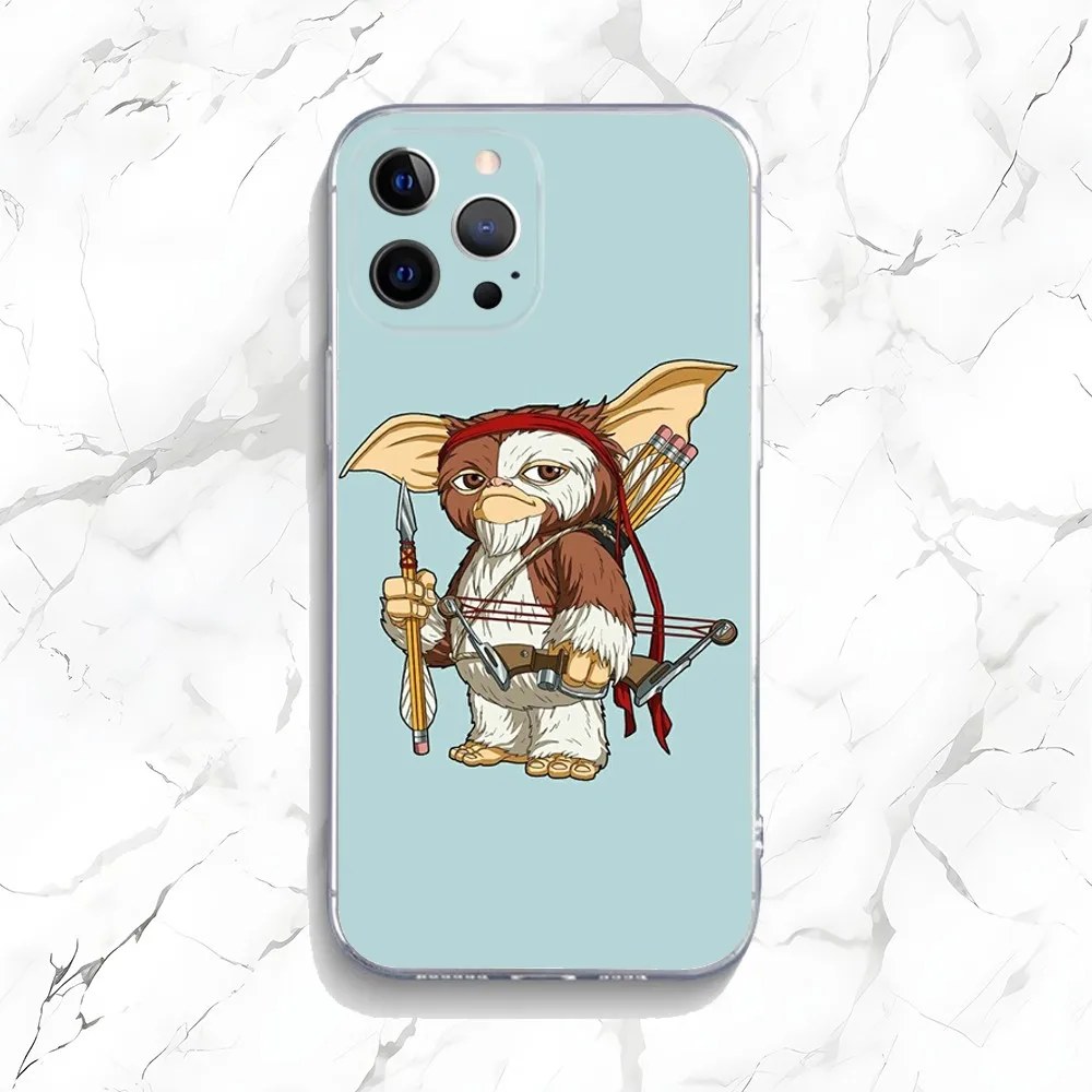 G-Gremlins Gizmo Phone Case For iPhone 15,14,13,12,11 Plus,Pro,Max,XR,XS,X,7,8 Plus,SE,Mini Transparent Silicone Soft