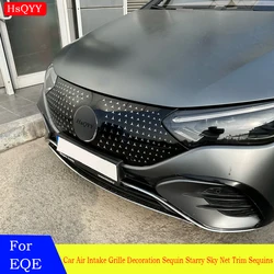 For Mercedes Benz EQE EQS 350 Class Car Air Intake Grille Decoration Sequin Starry Sky Net Trim Sequins Modification Accessories
