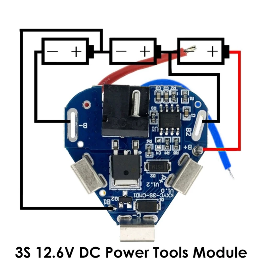 BMS Lithium Battery Protection Board, equalizador, sobre a carga, sobre a descarga, curto-circuito, sobre a proteção atual, 3S, 12.6V