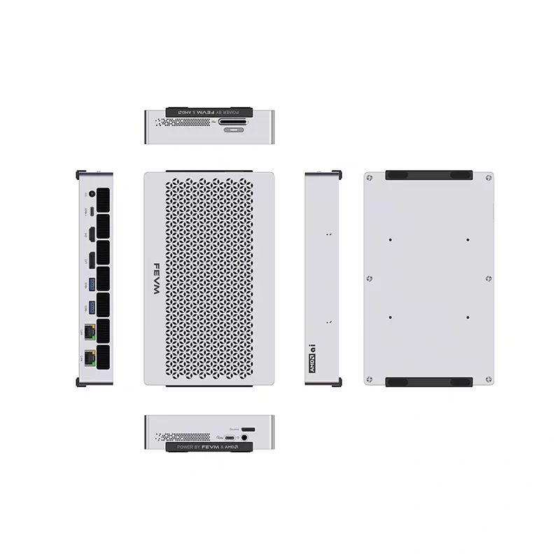 FEVM FAEX1 AMD Ryzen AI MAX+395 Mini Workstation Host MINI PC Gaming Computer WIFI7 BT5.4 USB4 Oculink 10G LAN Port Win11