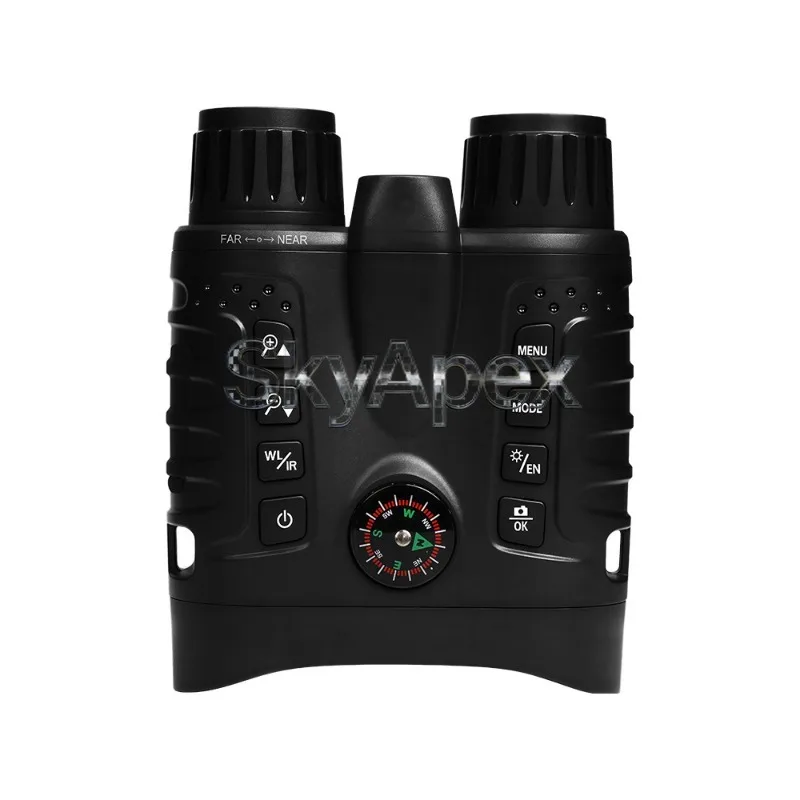 Infrared Binocular Night Vision Telescope HD Low Light Full Darkness With Tactical Light Compass For Outdoor Exploration