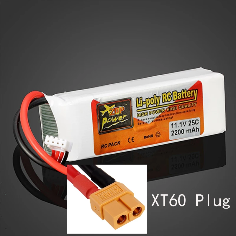 11.1V 2200Mah 3S 25c Lipo Batterij Voor Rc Helikopter Vliegtuigen Quadcopter Auto Vliegtuig Met T/Xt60 Plug 3S 11.1V Rc Lipo Batterij