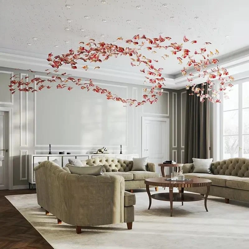 Luxury modern chandeliers are professional ceiling lamps for hotel interior decoration