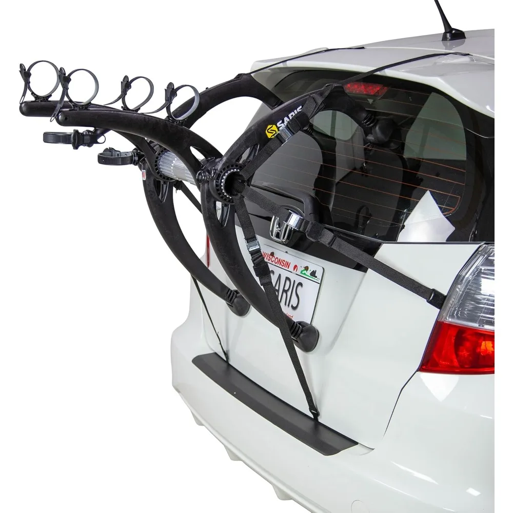 

Bike Racks, Bones EX Car Trunk Bicycle Rack Carrier, Mounts 2 Bikes, Black