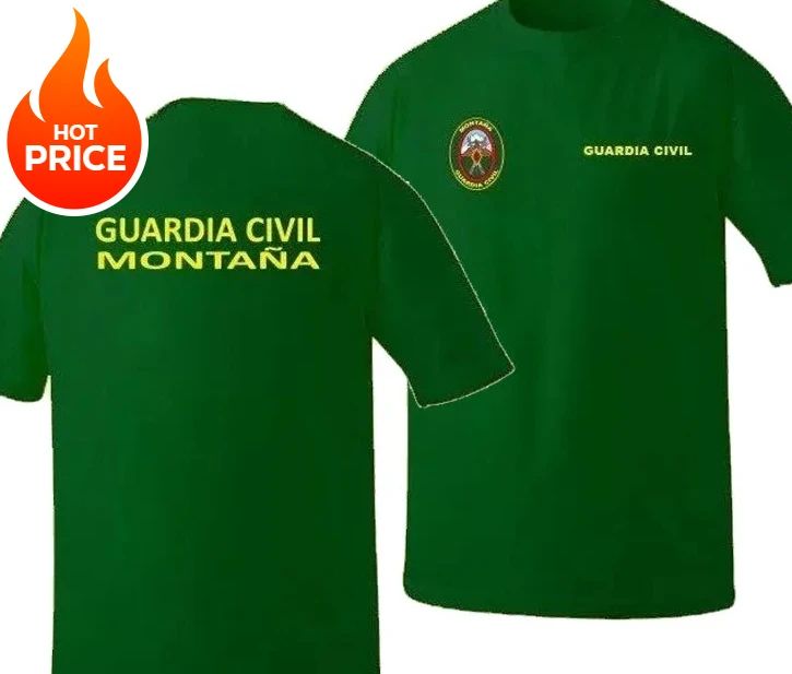 

Spain Civil Guard Mountain T-Shirt 100% Cotton O-Neck Short Sleeve Summer Casual Mens T-shirt Streetwear