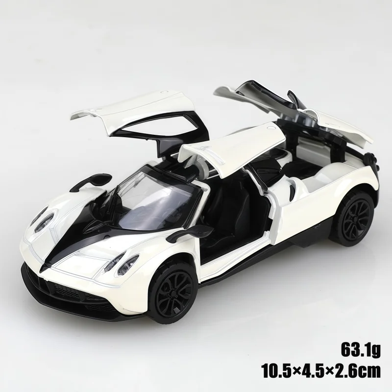 Die-casting alloy sports car model, opening door can rebound super sports car toy, suitable for collection, desktop decoration g