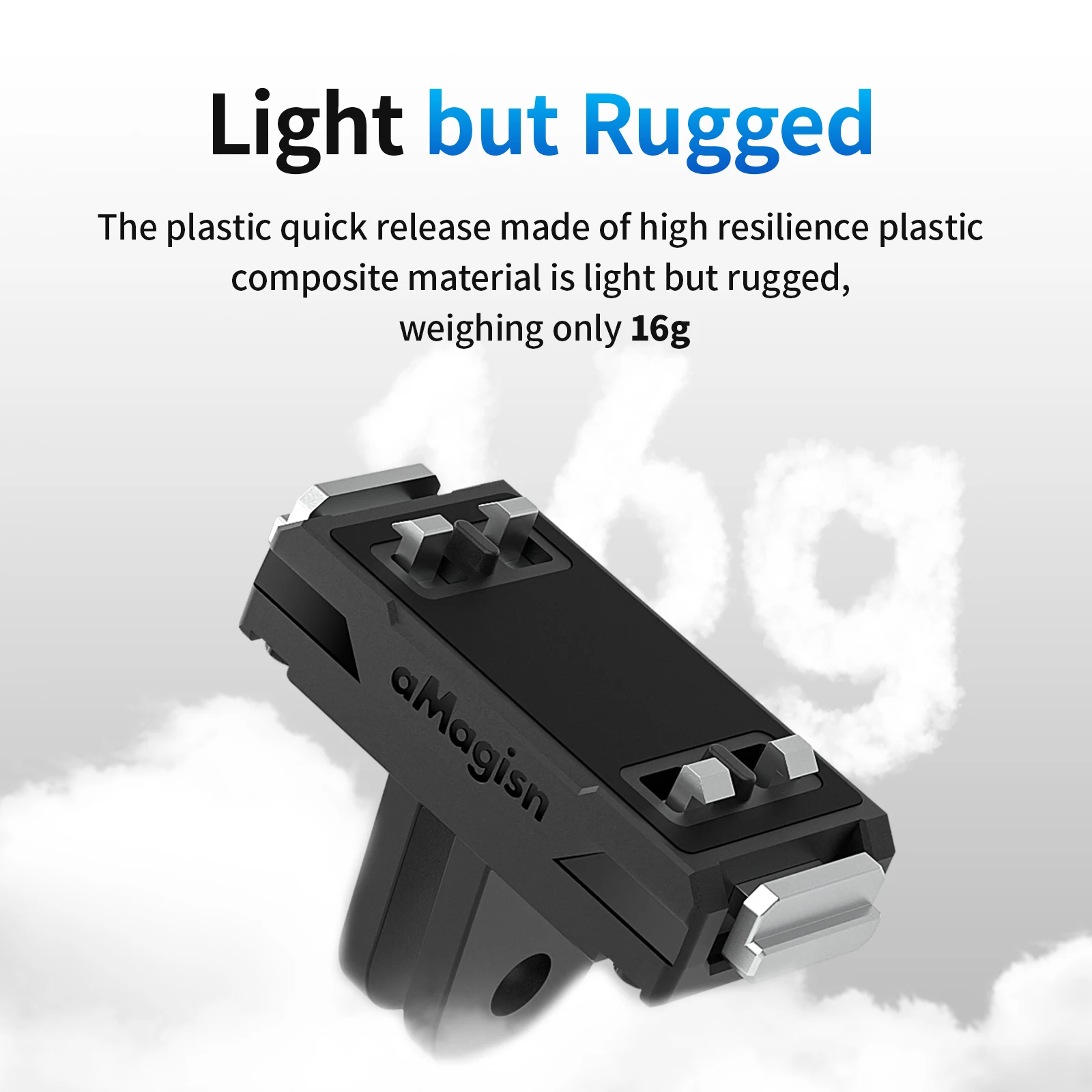 aMagisn 인스타360 X5 / X4 Air용 퀵 릴리스 마운트, 안전한 클로-락 어댑터가 장착된 플라스틱 마그네틱 베이스 카메라 액세서리