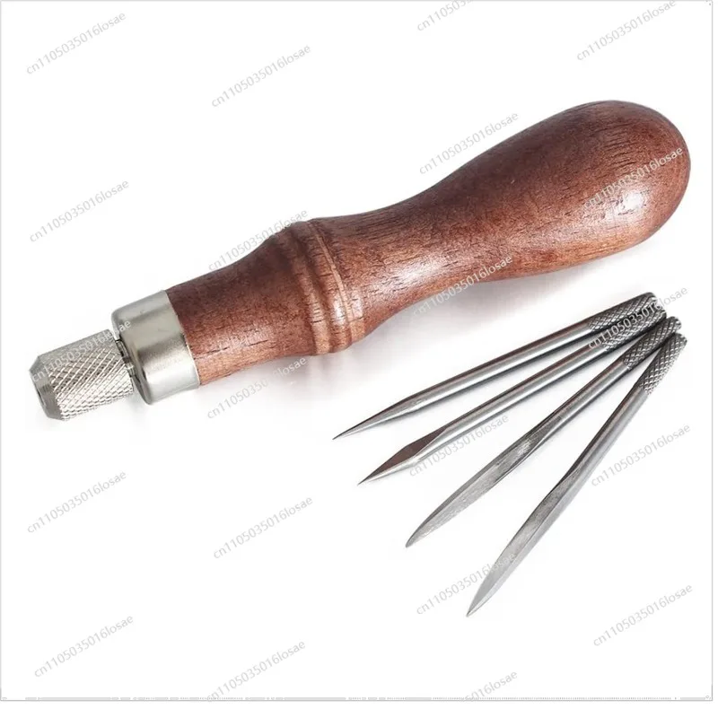 

Многофункциональный конусный пробойник 4-в-1 для ручного шитья кожи: алмазный, плоский, призматический, конический. Инструмент-пробойник для шитья.