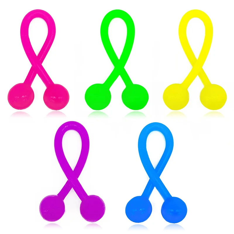 10PCS TPR Begleri Finger Skill Fidget Toys For Kids Boys Girls Party Favors Stocking Stuffers Gifts Carnival Classroom Prizes