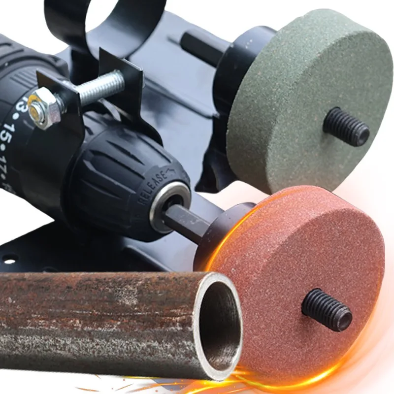 Schleifen Stein Polieren Rad Elektrische Bohrer Spin Schleifen Pad High-carbon Stahl Entgraten Für Metall Legierung Schleifer Polieren
