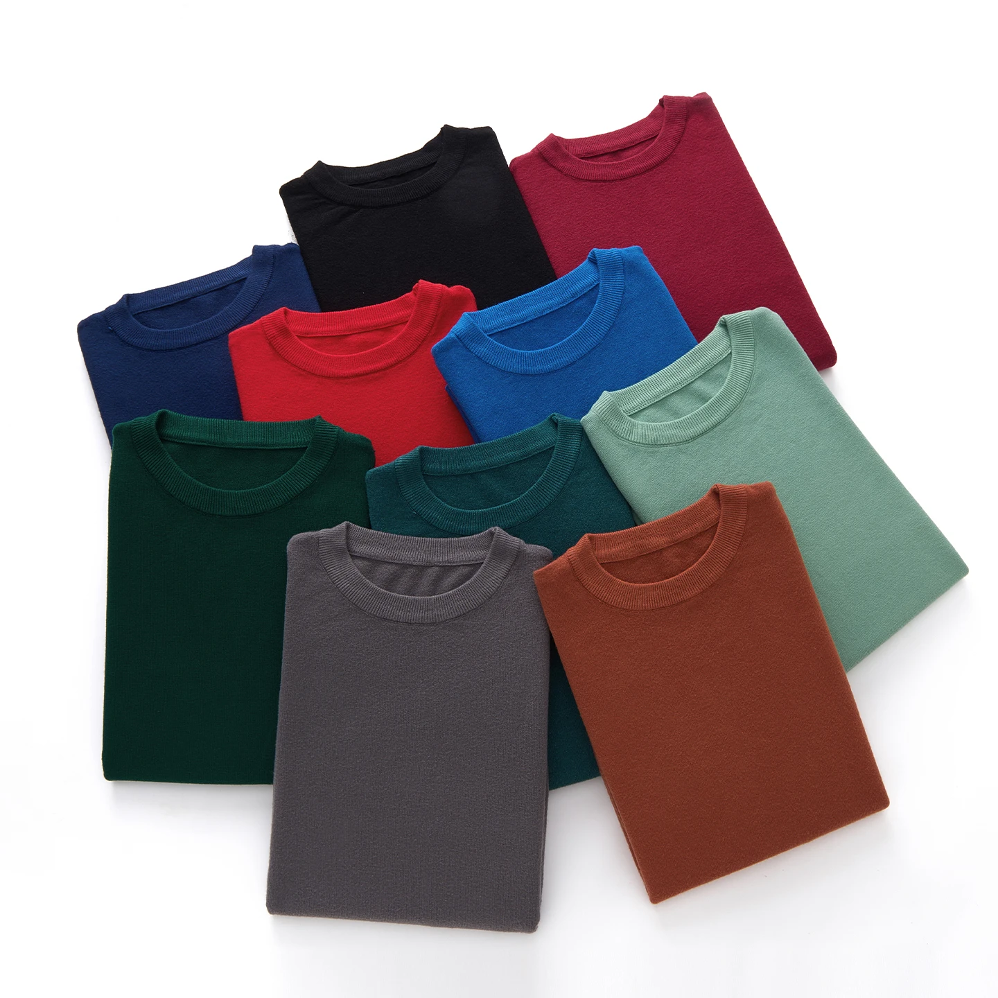 2025 Classic Men Knitted Cashmere Wool blend Pullover Sweater Round Neck Thick style Long Sleeves High quality Warmth Basic Tops