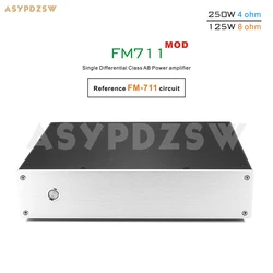 FM711 MOD Stereo Class AB ST 2SC5200 Power Amplifier 250WX2 4 Ohm With SPK Protection