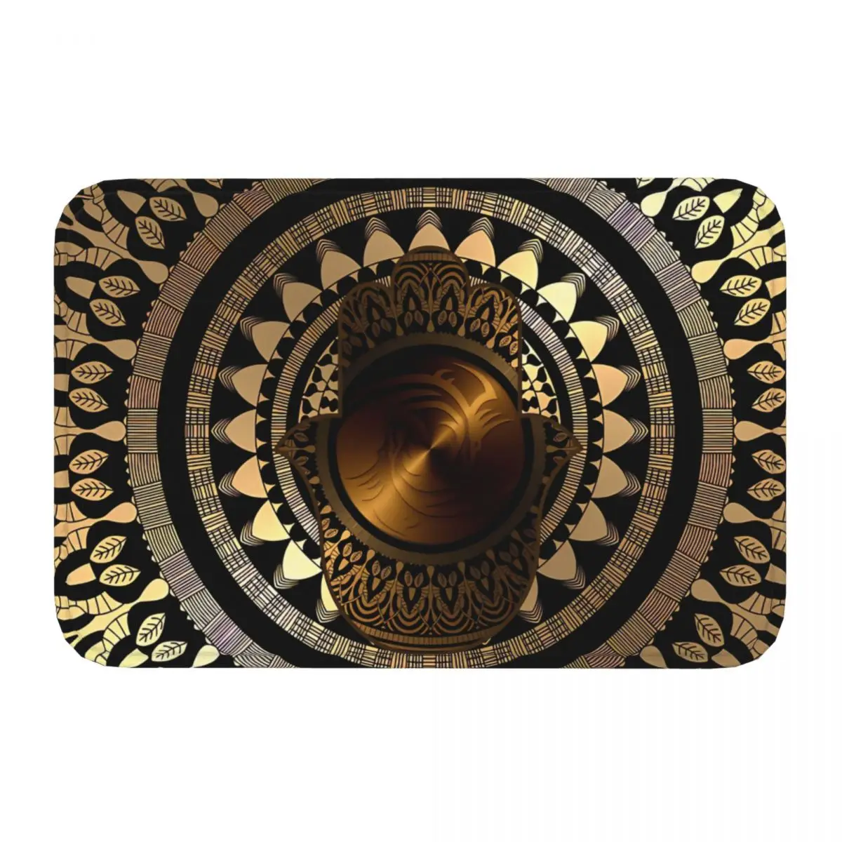 Mandala Hamasa Hamsa Hand Fatima Non-Slip Carpet Doormat Living Room Kitchen Mat Entrance Door Floor Rug