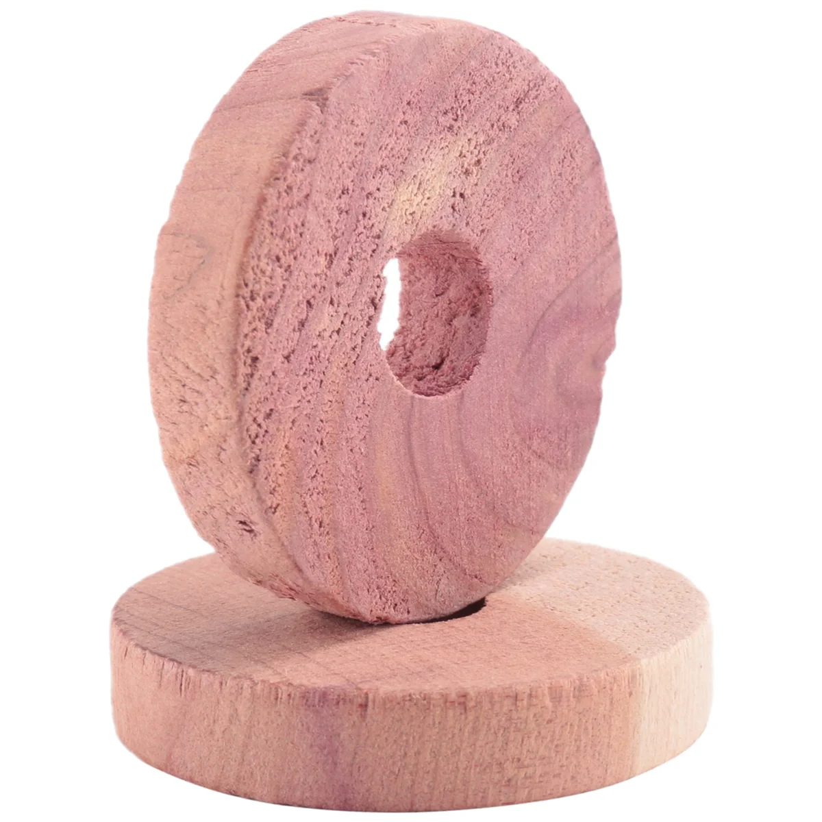 50 Pack Wood Rings for Clothes,Aromatic Blocks,for Closets and Drawers, Clothes Storage Protector