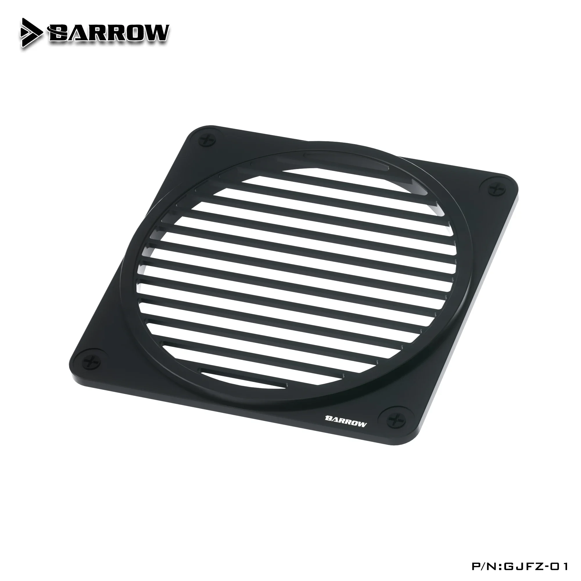 BARROW 120CM Fan Cover,Aluminum Alloy Anti Dust Frame 12CM Air-cooled Hood Case water-cooled DIY MOD