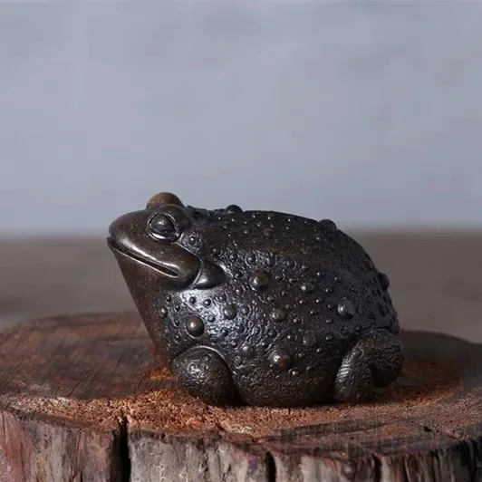 Can Raise Color-changing Frog Tea Ceremony Accessories Yixing Purple Sand  Tea Pet Three-legged Toad Tea Pet Ornament