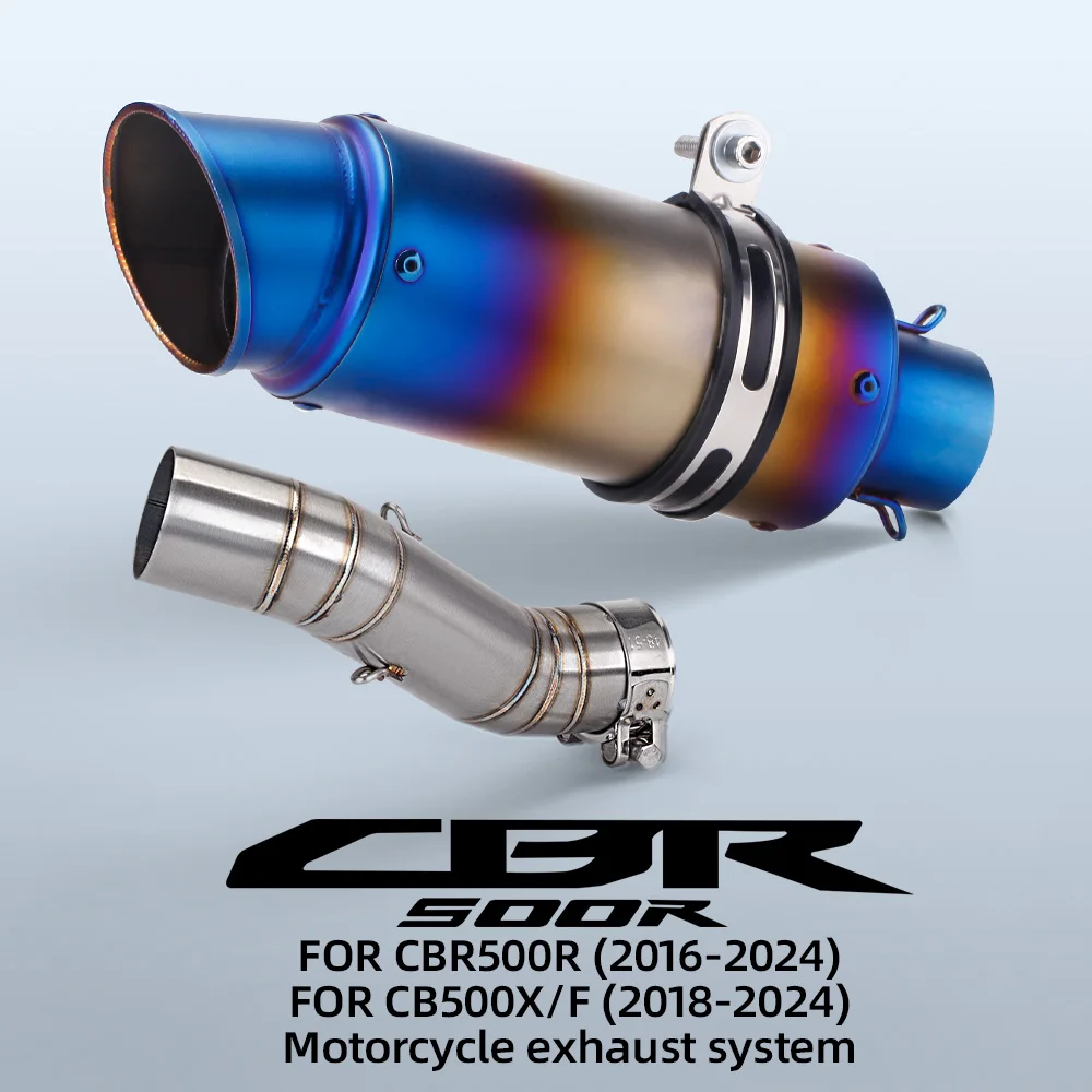 For CBR500R 2016-2024 Motorcycle Exhaust Pack CB500X CB500F 2018-2024
