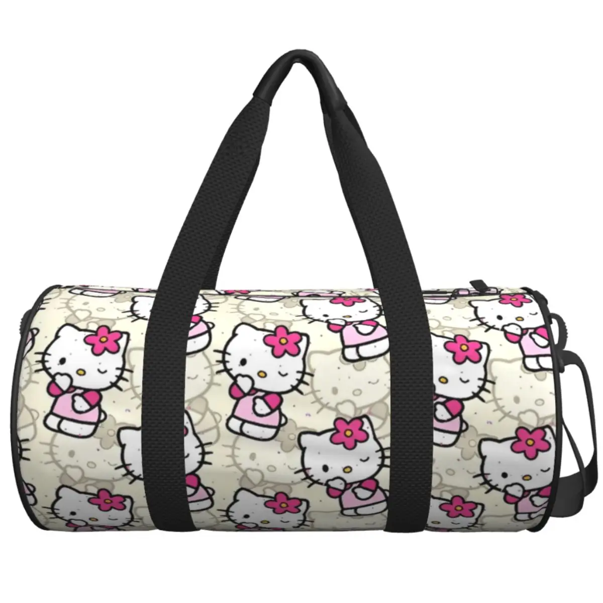 

Japanese Hello Kitty Halloween Kawaii Cartoon Cat Travel Bag Swimming Sports Bags Large Gym Bag Men's Waterproof Fitness Bag