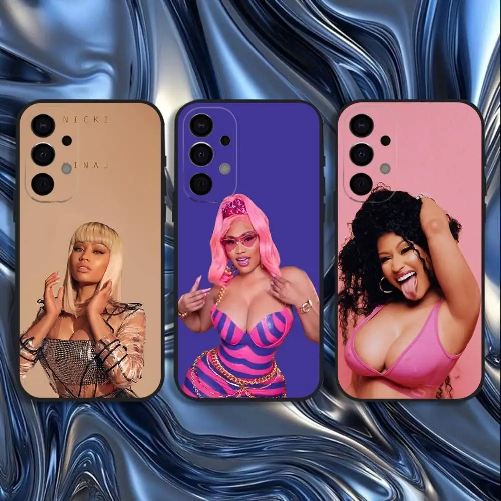

Nicki Minaj Rapper Phone Case For Samsung S25,S24,S21,S22,S23,S30,Ultra,S20,Plus,Fe,Lite,5G Black Cover