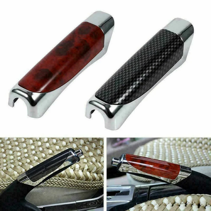 Universal In-Car Carbon Fiber Style Hand Brake Break Protector Cover Accessories