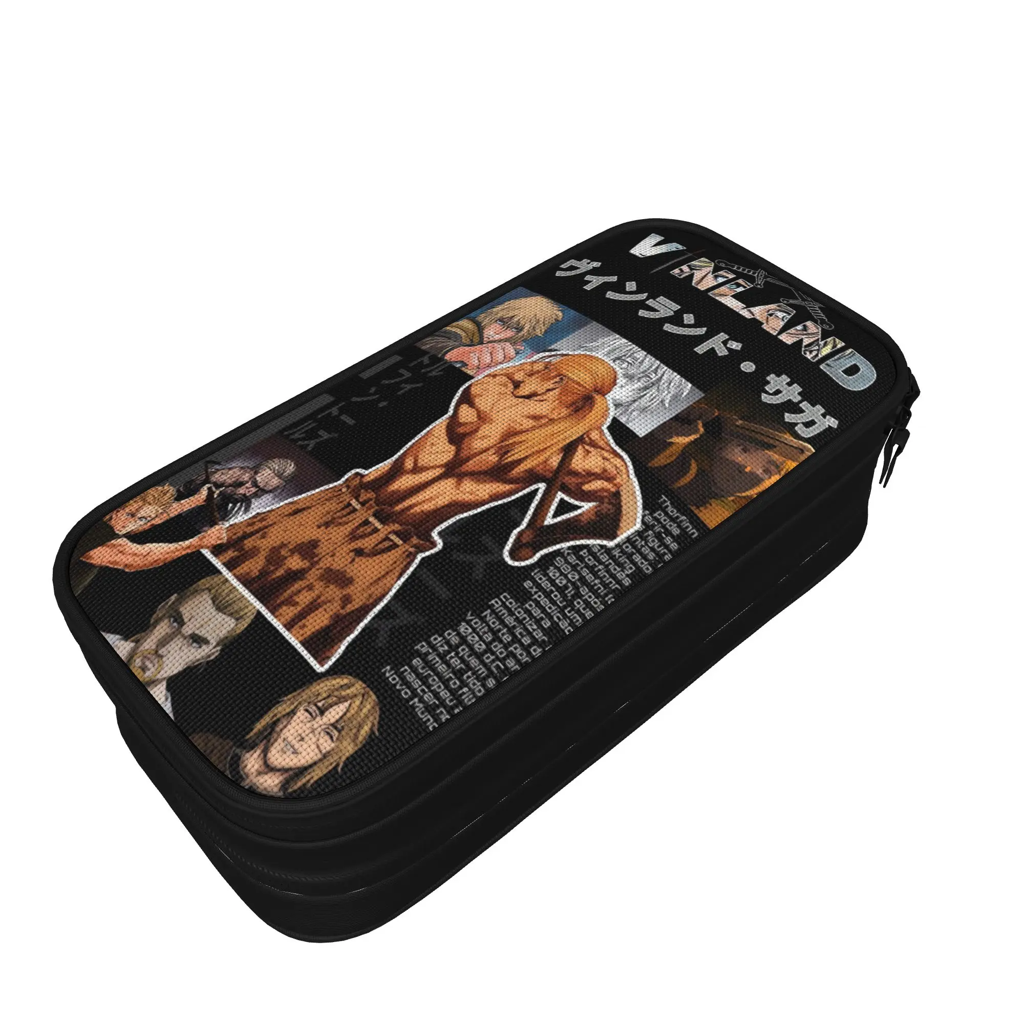 Vinland Saga Thorfinn Vinland Askeladd Anime Pencil Case  Back To School Pencil Cases Zipper Girls Boys Lovely School Stationery