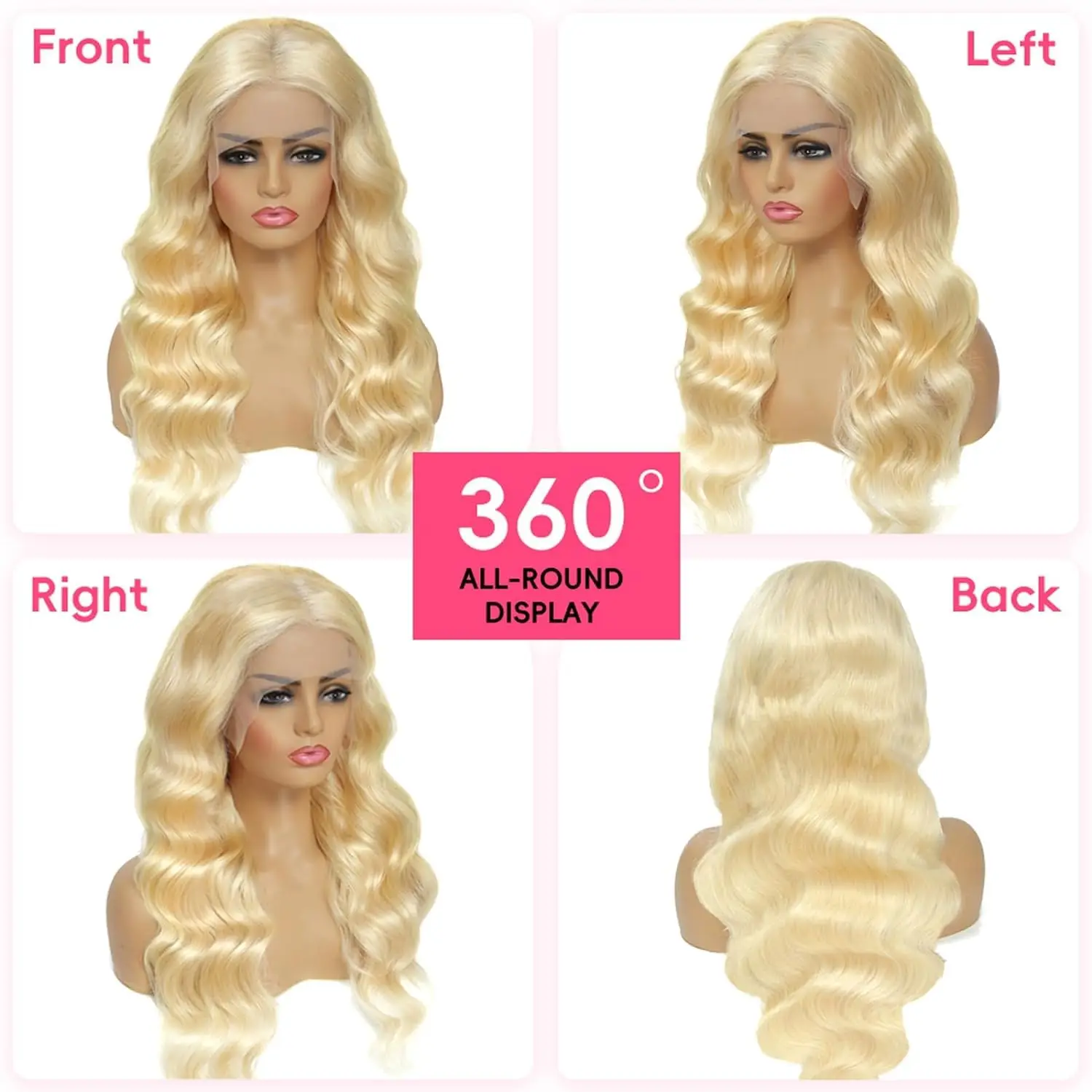 210Density 30 40 Inch 613 Body Wave 13x6 HD Transparent Lace Frontal Wigs Human Hair Brazilian 13x4 Lace Front Wig For Women