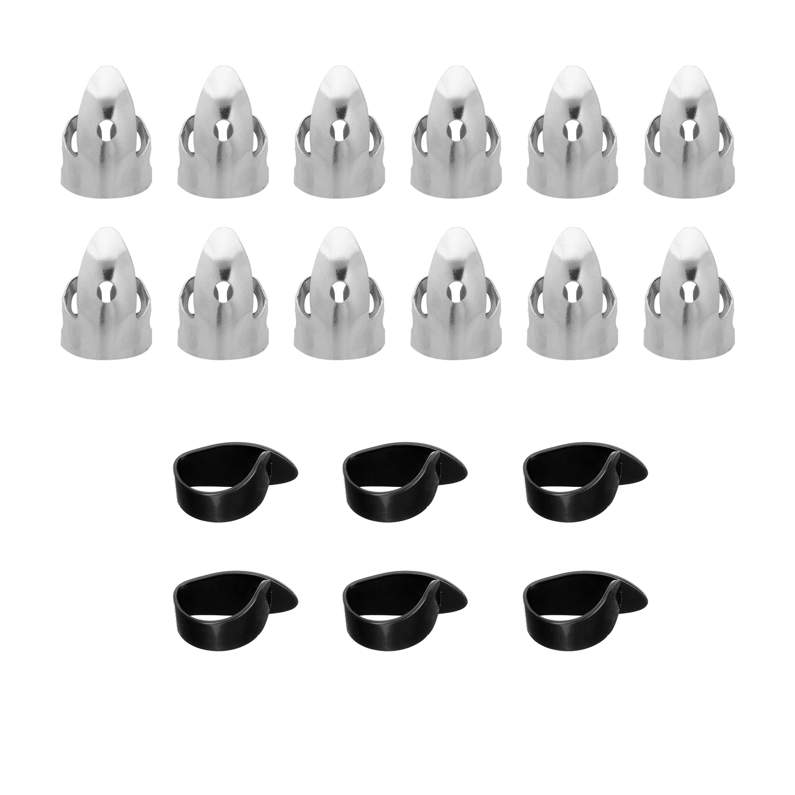 

Guitar Finger Cots Metal Picks Adjustable Thumb for Acoustic Banjo