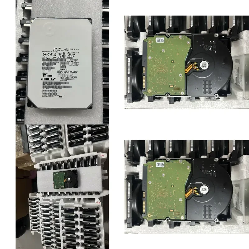 Used HGST 8TB Enterprise Server HDD 12Gb/s 7200RPM 3.5 Inch Internal Hard Drive HUH728080AL5200 for High Performance Data