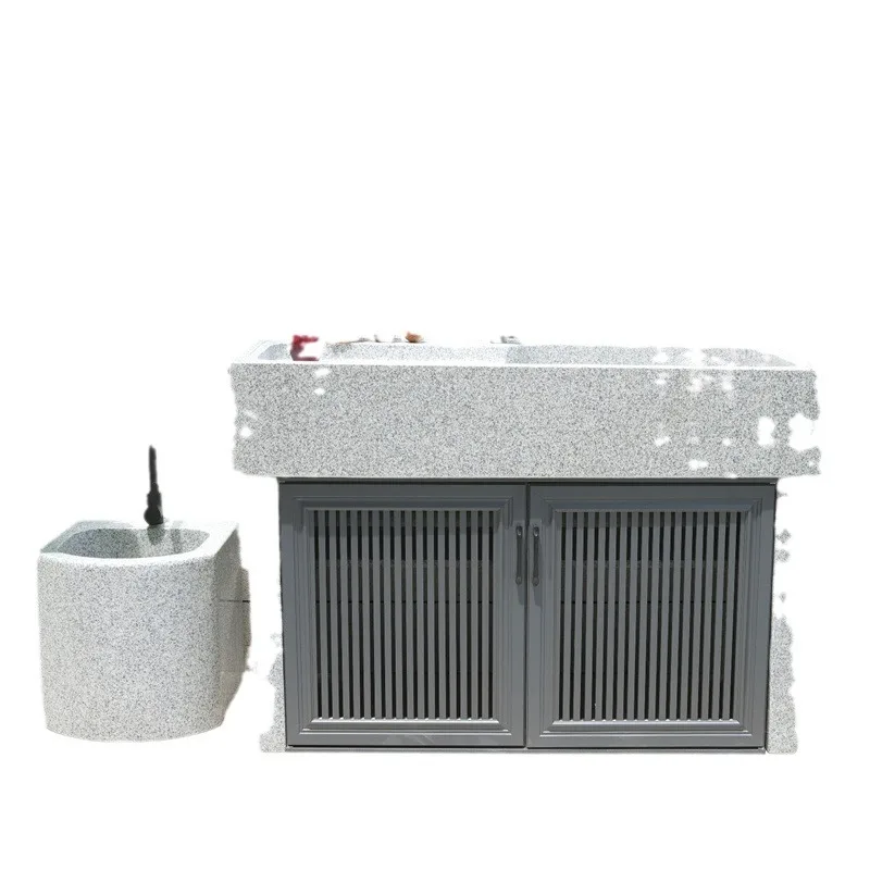 Garden stone laundry basin with rubbing board stone sink pool balcony granite sink basin mop pool
