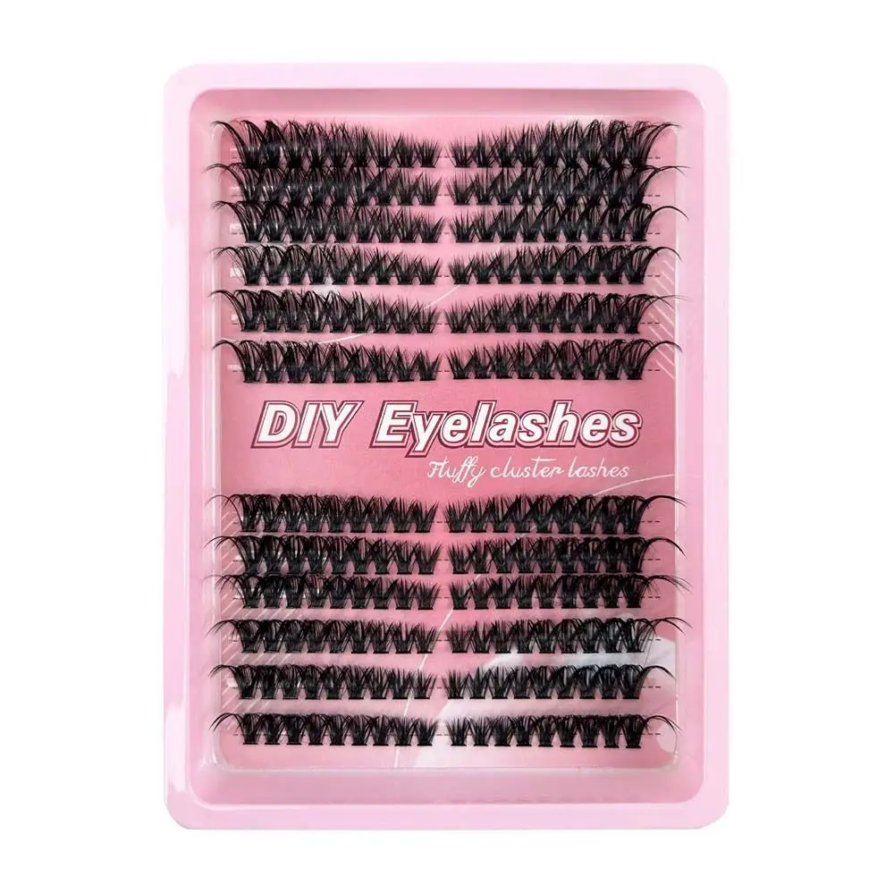

Eyelashes Extensions L Curl False Eyelashes DIY Segmented Individual Cluster Eyelashes Oblique Winged Large Capacity
