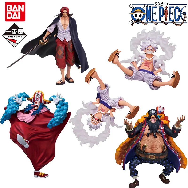 Bandai Genuine Ichiban ONE PIECE Anime Figure Four New Emperors Action Toys for Kids Christmas Gift Collectible Model Ornaments