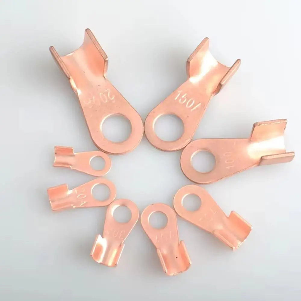 5/10Pcs OT Type OT Wire Nose Terminal Crimp Copper Bolt Hole OT Cable Connector Kit 1.5-16mm2 10A-400A OT Lugs Ring Crimp