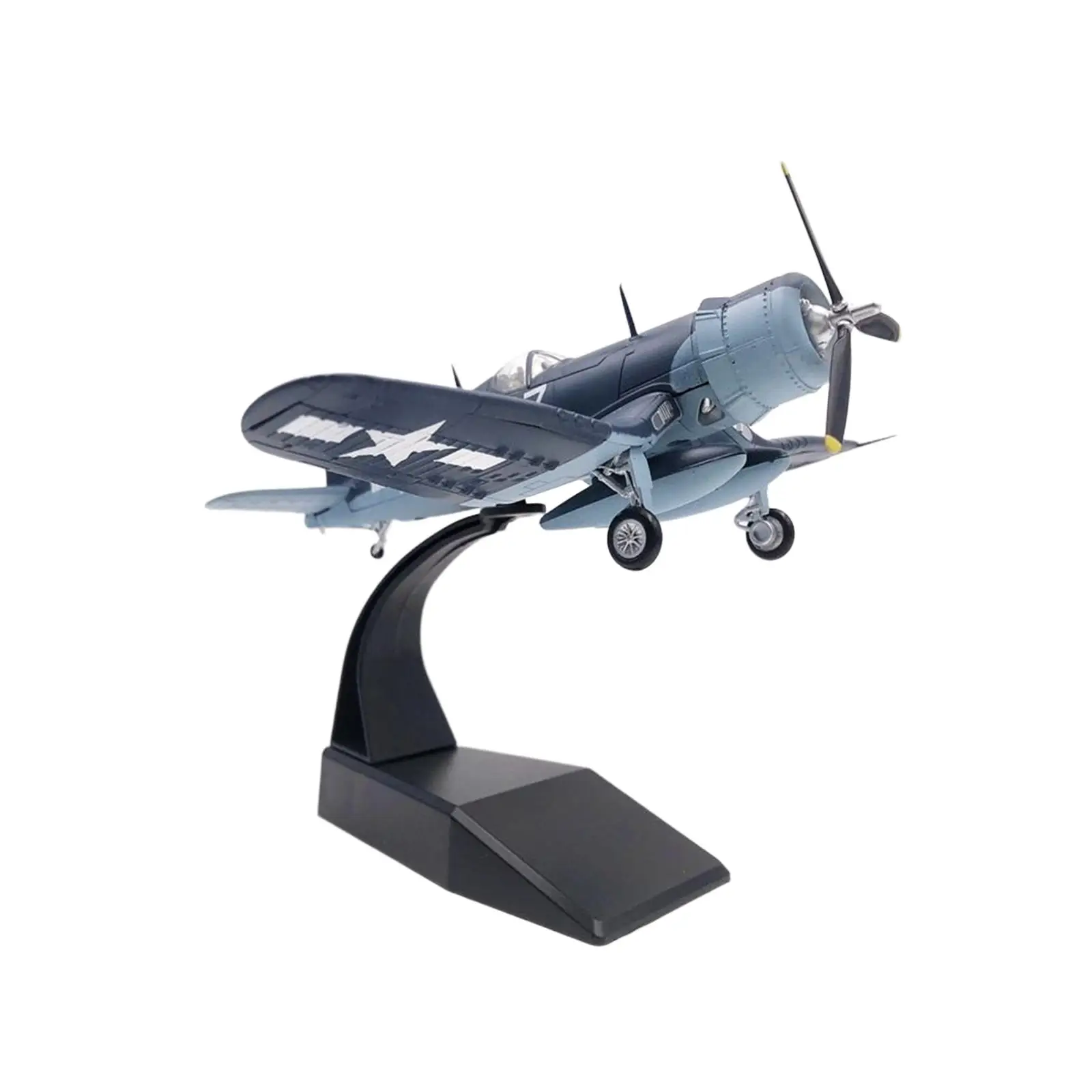 Simulation 1:72 Aircraft Model with Display Base Miniature Toys for Bedroom