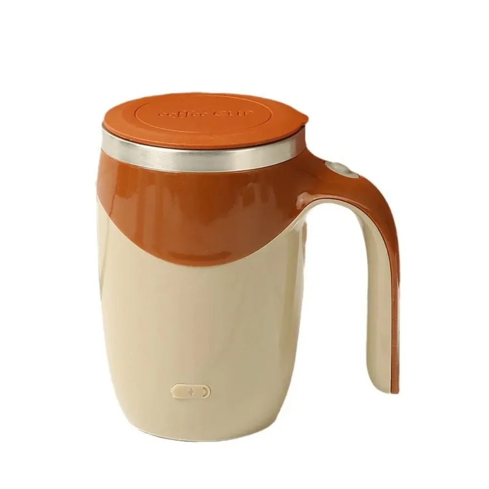 Rechargeable Auto Stirring Coffee Cup Stainless Steel Magnetic Rotating Battery Drink Mixer Cup