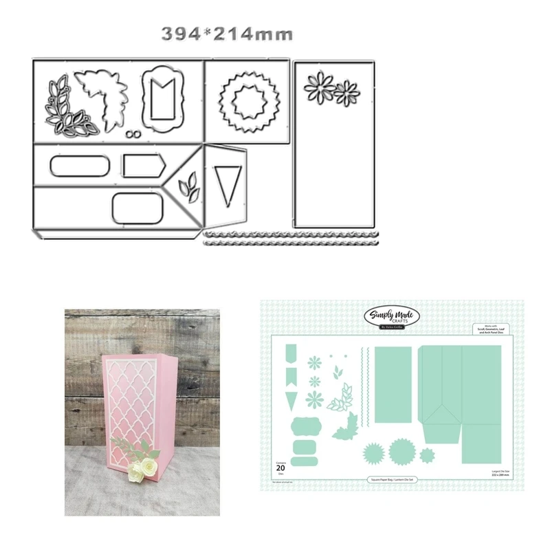 New 2022 Pocket Die Telephone Booth Mailbox Metal Cutting Dies For Scrapbooking Embossing Frame Card Craft Christmas crafts