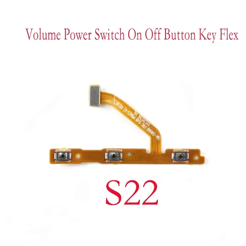 Volume Power Switch On Off Button Key Ribbon Flex Cable For Samsung Galaxy S22 S22 Plus S22 Ultra