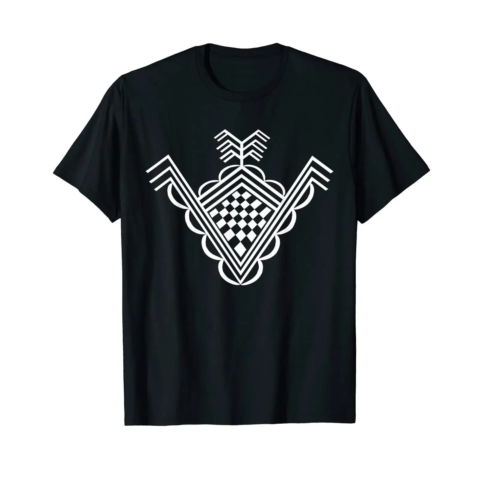 Amazigh Motifs Berber Marokkanischer Algerischer Tunesischer Kabyle T Shirt vintage Washed Casual streetwear Comfortable