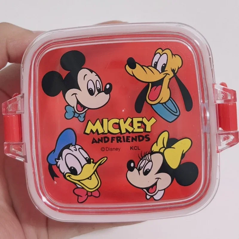 Disney Mickey Children\'s Bento Tableware Cartoon Lunch Box Drink Cup Spoon Fork Snack Containers Salad Cup Kitchen Supplies Gift