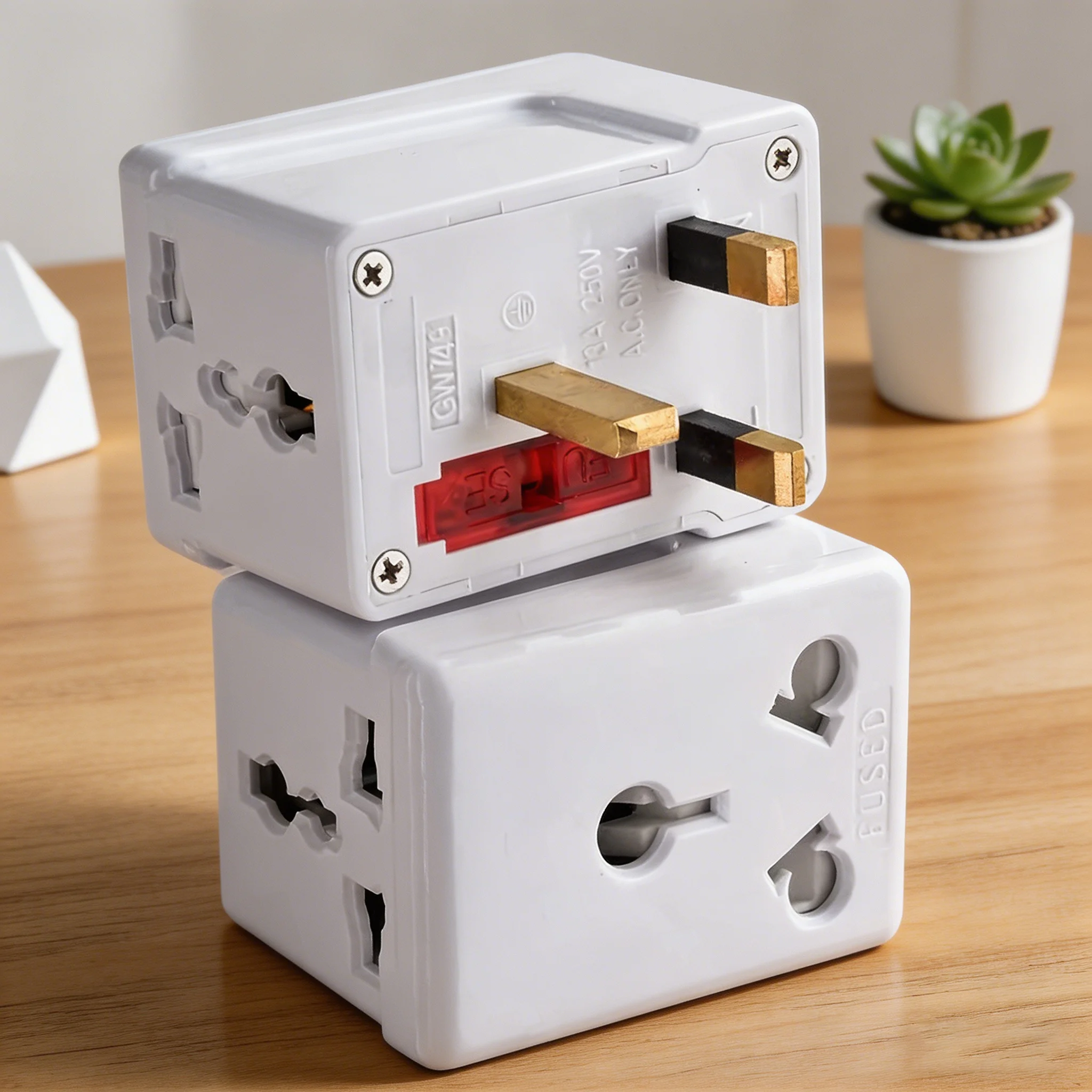UK Malaysia Ireland British Singapore Travel Adapter 3 IN 1 Electrical Plug Multi Outlet Conver AU/EU/US/South Africa13A Fused