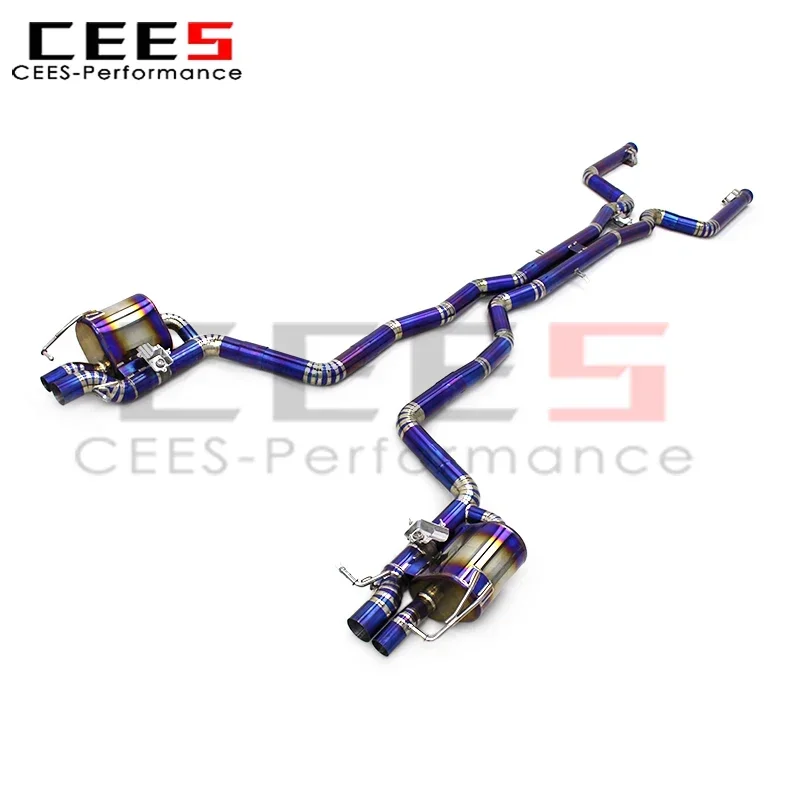 

Cees Tuning Catback выхлопная система для Mercedes-Benz C63/C63S AMG W205 4.0T 2015-2020, титановый глушитель Valvetronic Escape