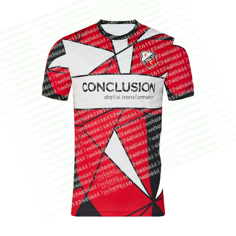 Nieuw binnen: 2026 FC Utrecht Nederland Voetbalshirt 3D Geprint Heren T-Shirt KINDEREN Sport Familie Jongens Fans Voetbalshirts - afbeelding 2