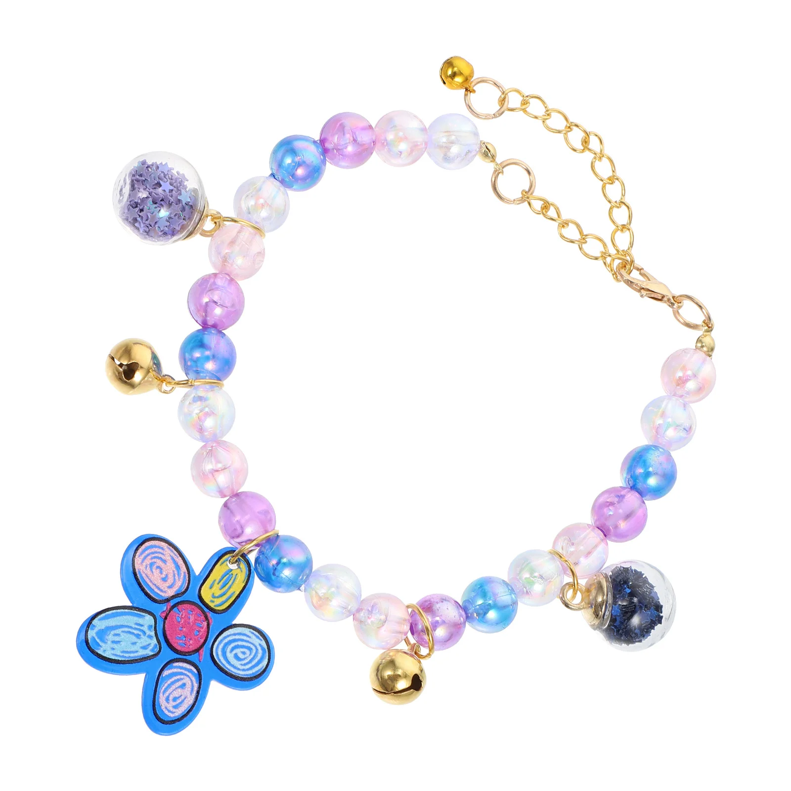 

Creative Blue Pet Collar Lightweight Adjustable Decorative Neck Decor Chic Puppy Kitten Collar Pet Festival Accessory Photo Prop