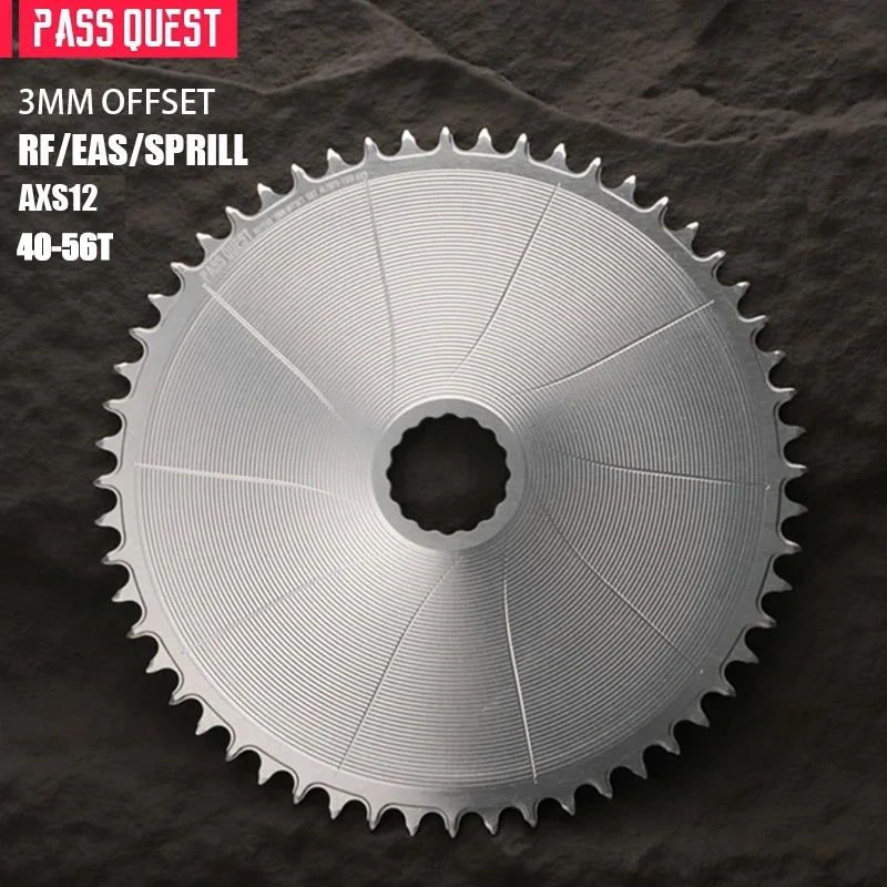 

Applicable RACE FACE (3mm offset ) AXS AERO Round Narrow Wide Chainring 40-56T
