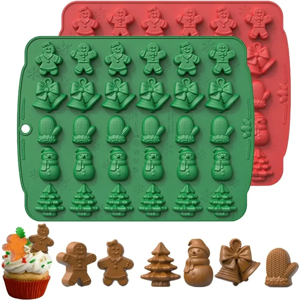 Christmas Chocolate Mold 3D Silicone Mold Candy Mold Jello Mould DIY Cake Decorating Tool Baking Tools